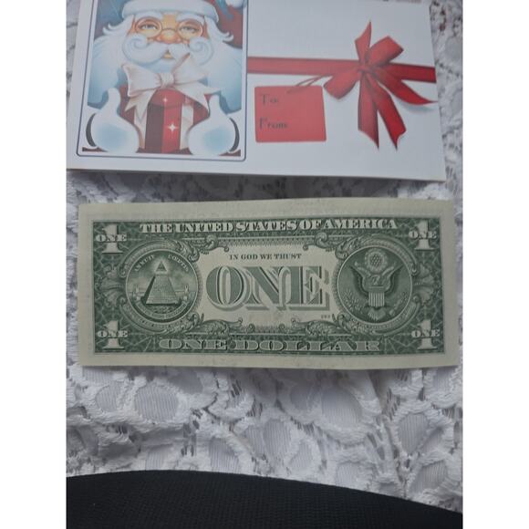 Santa Claus $1 Dollar Bill 2003 Real U.S. One Dollar Bill Money - Picture 15 of 16